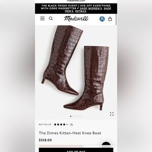 The Dimes Kitten-Heel Knee Boot